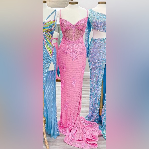 Ashley Lauren prom dress Size 4 worn once - Picture 1 of 5